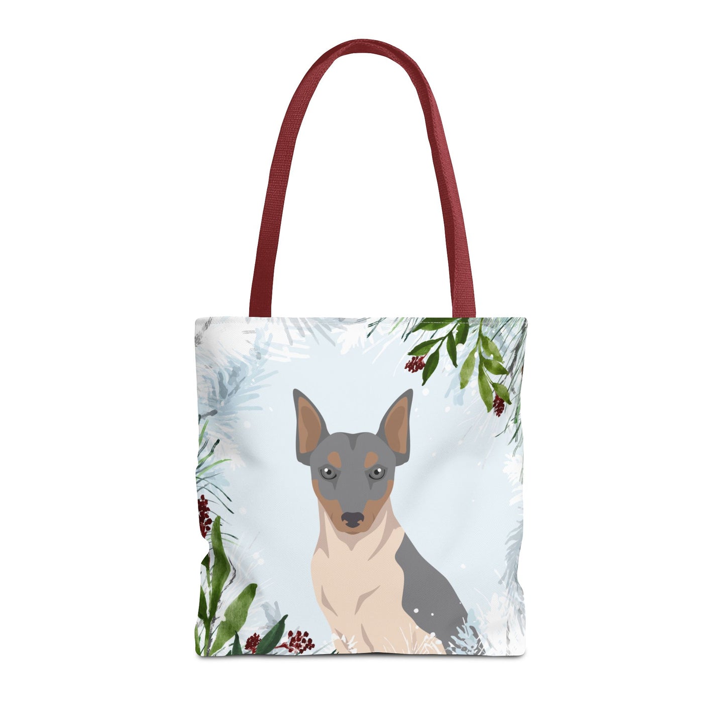 Brazillian Terrier Dog Christmas Holiday Tote Bag 16x16