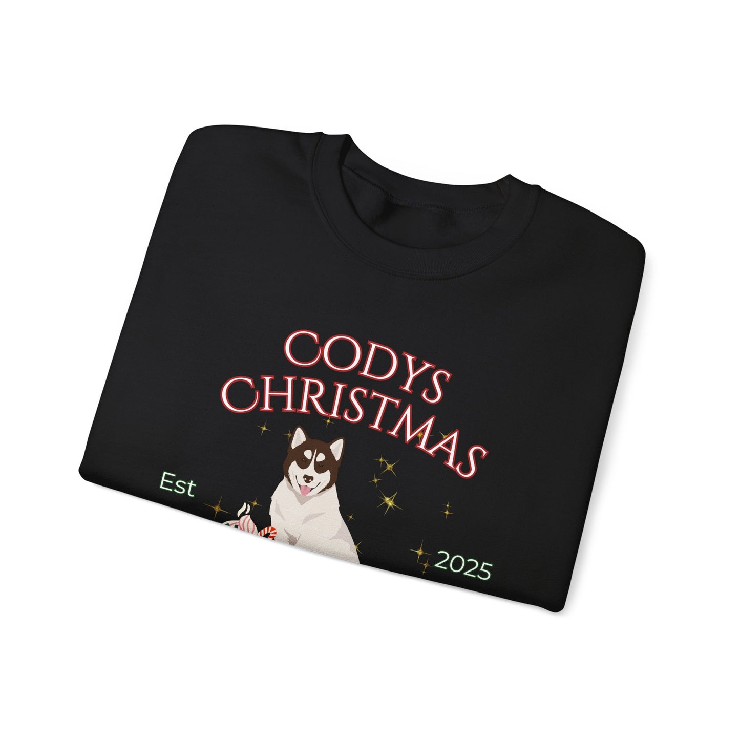 Canadian Inuit Dog Dog Christmas Social Club Unisex Heavy Blend Crewneck Sweatshirt Custom Name