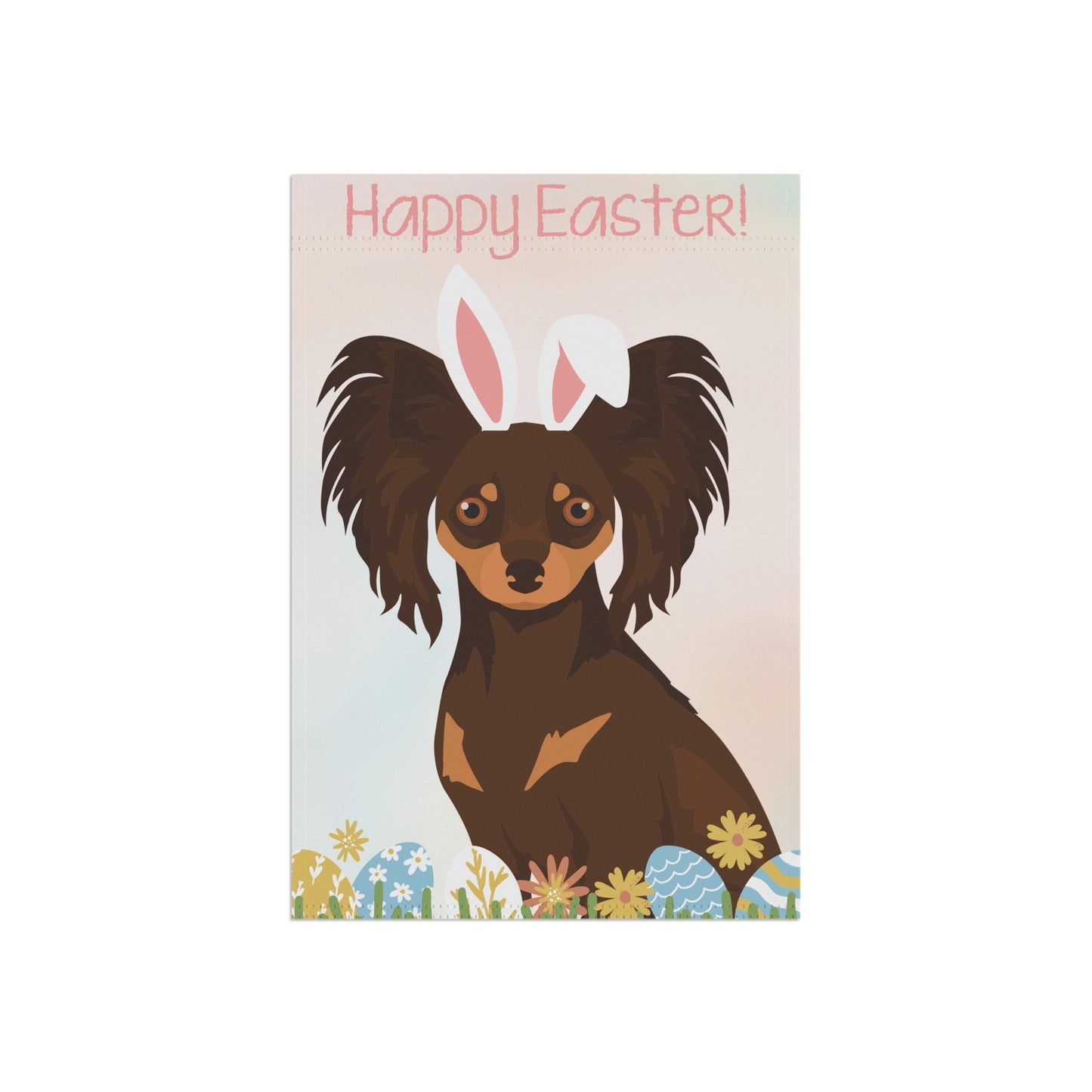 Russian Toy Happy Easter Garden Flag