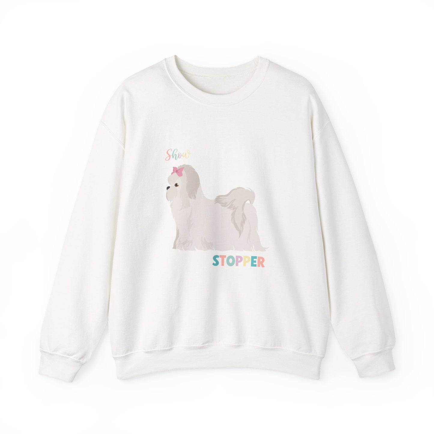 Maltese Dog Dog Unisex Heavy Blend Crewneck Sweatshirt
