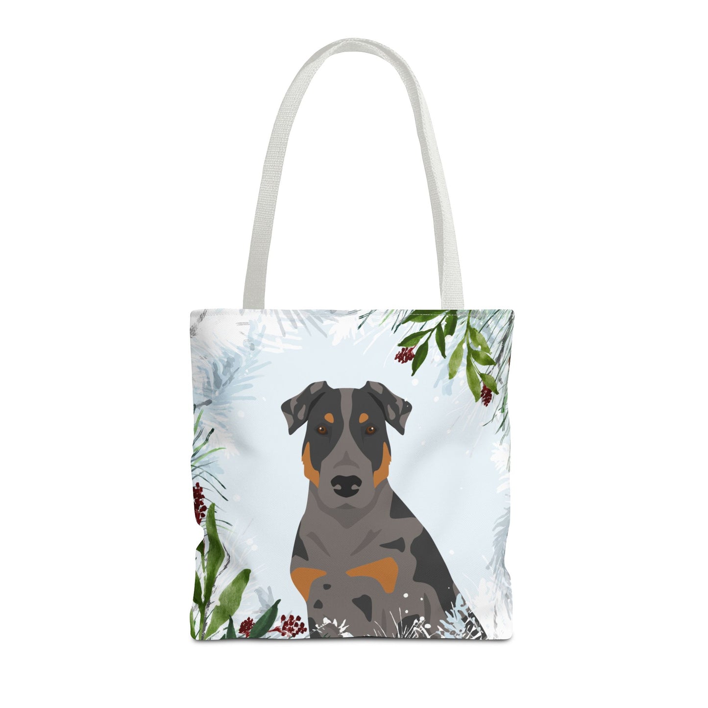 Beauceron Dog Christmas Holiday Tote Bag 16x16