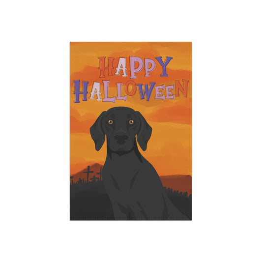 German Shorthaired Pointer Dog Halloween Garden Flag