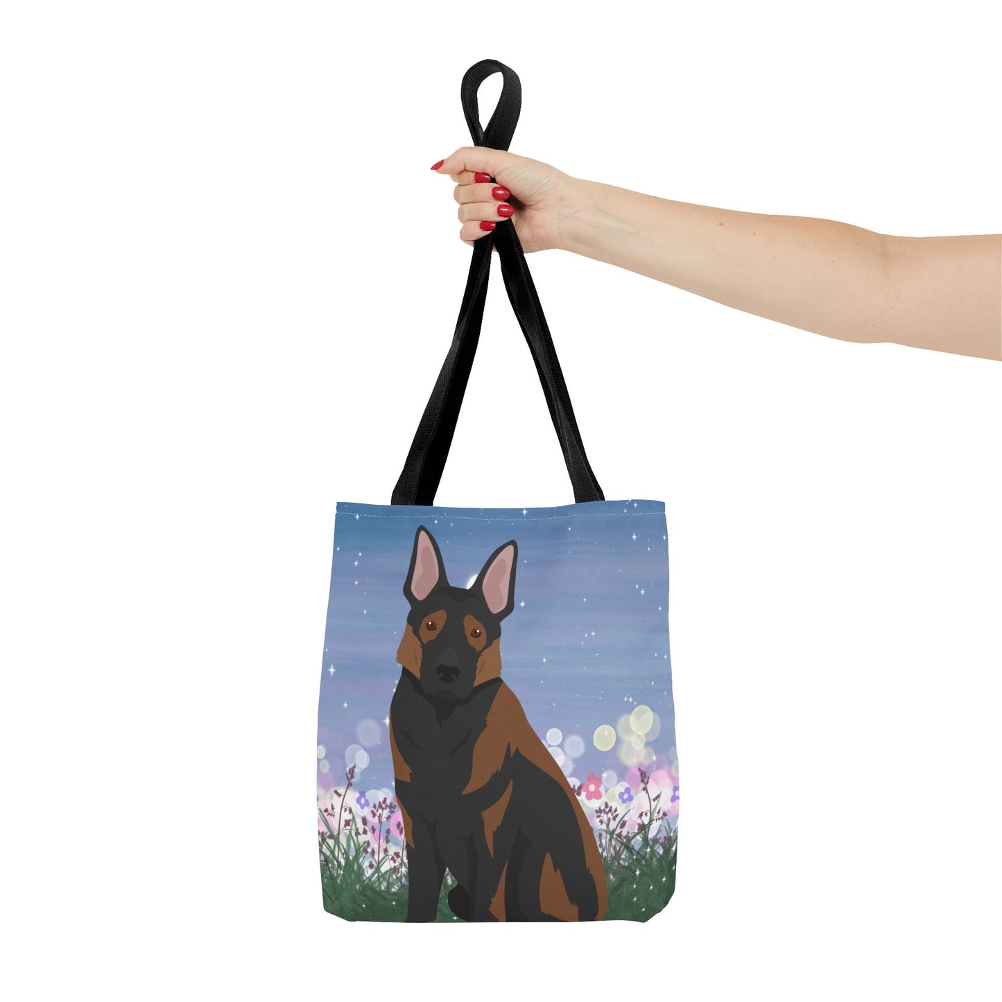 German Shepherd Dog Tote Bag 13x13