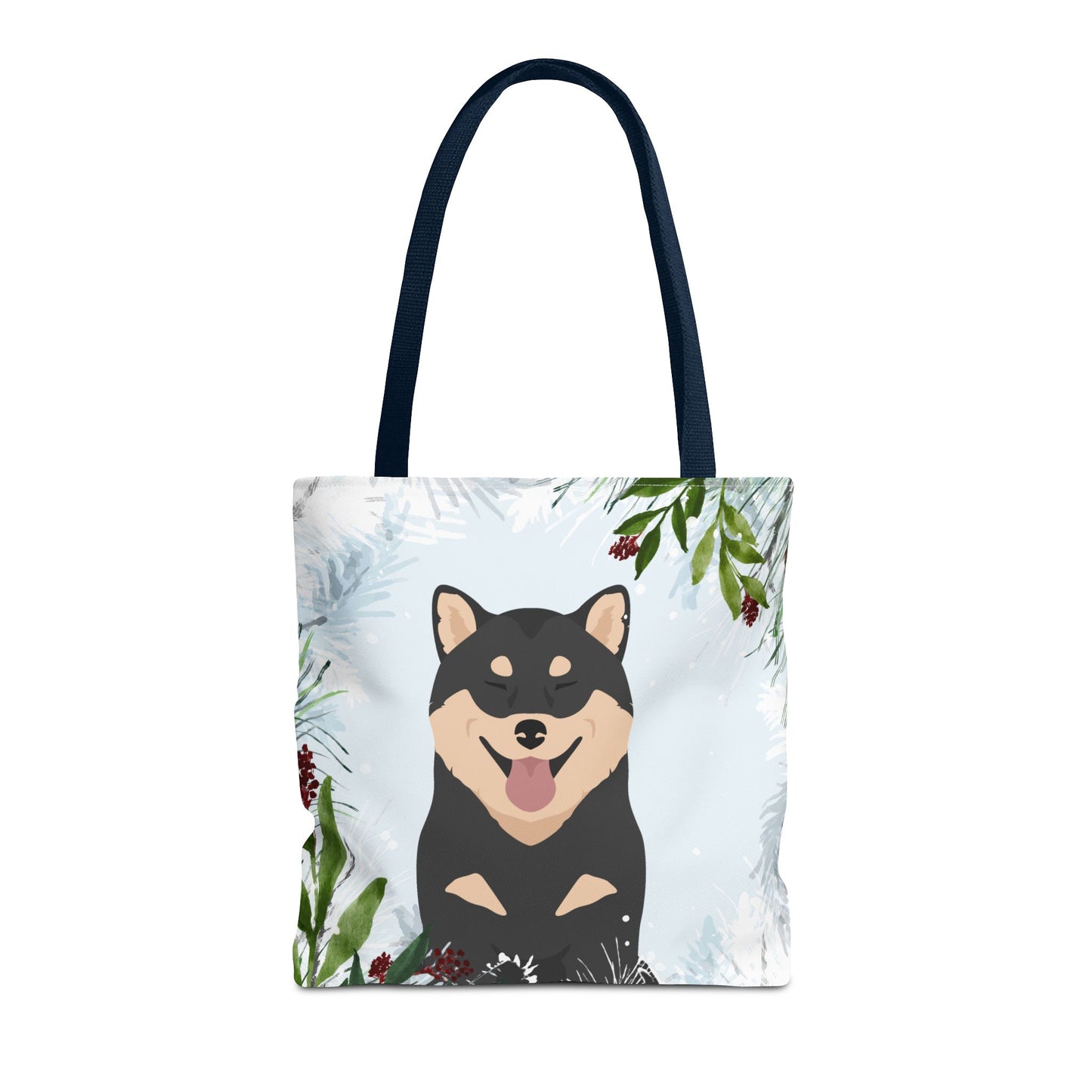 Shiba Inu Dog Christmas Holiday Tote Bag 16x16