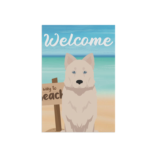 Yakutian Laika Dog Garden Flag