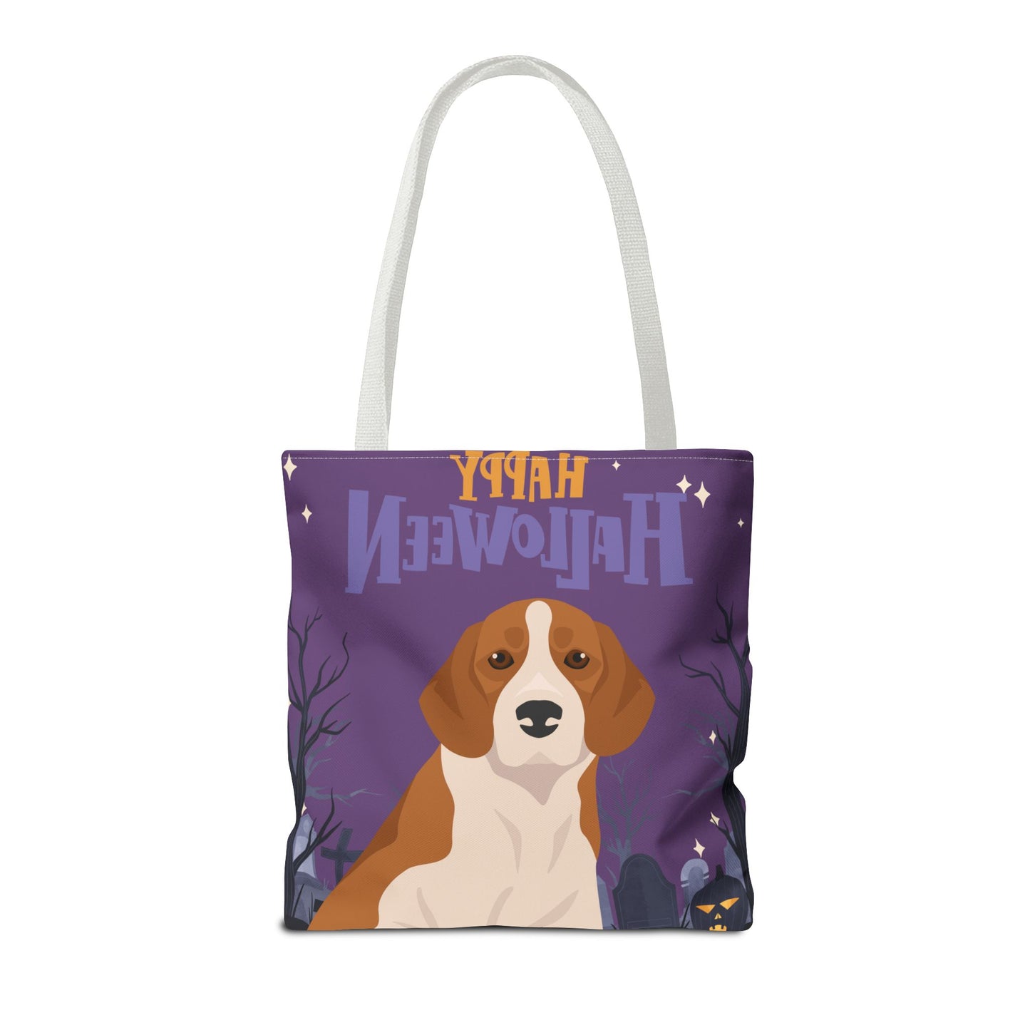 Beagle Dog Happy Halloween Tote Bag 16x16