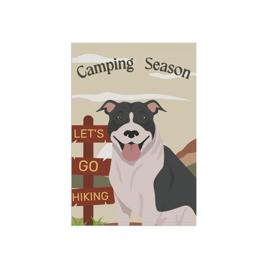 Pit Bull Dog Camping Garden Flag