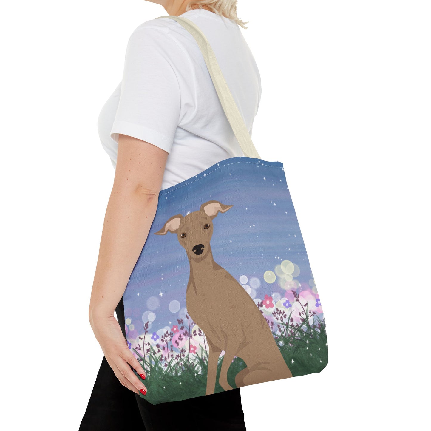 Italian Greyhound Dog Tote Bag 16x16