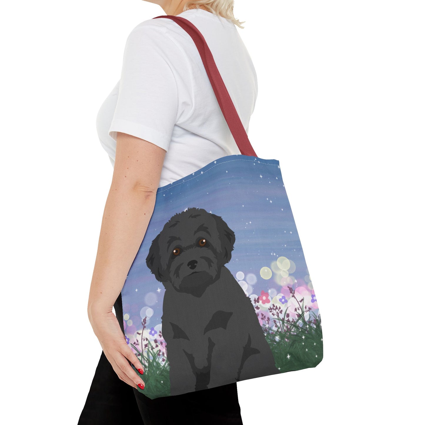 Toy Poodle Dog Tote Bag 16x16