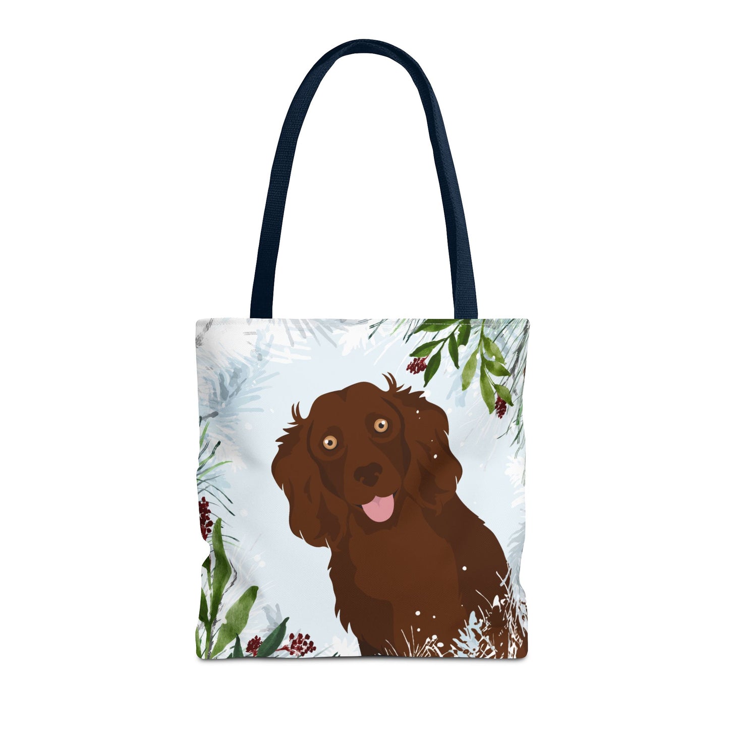 Boykin Spaniel Dog Christmas Holiday Tote Bag 16x16