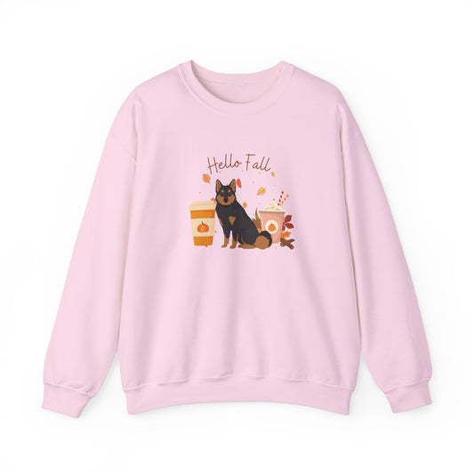 East Siberian Laika Dog Fall Unisex Heavy Blend Crewneck Sweatshirt