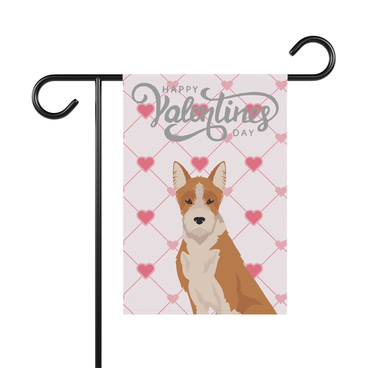 Portuguese Podengo Dog Valentines Day Garden Flag