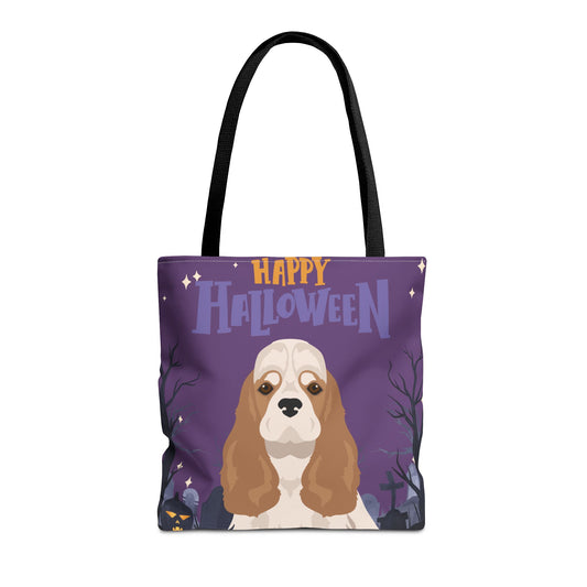 Cocker Spaniel Dog Happy Halloween Tote Bag 16x16