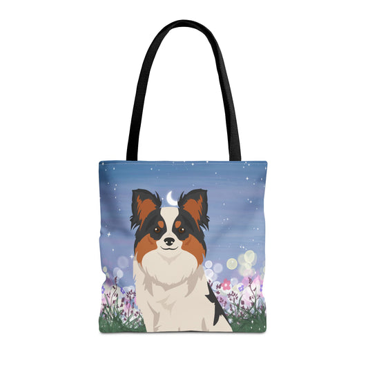 Papillon Dog Tote Bag 16x16