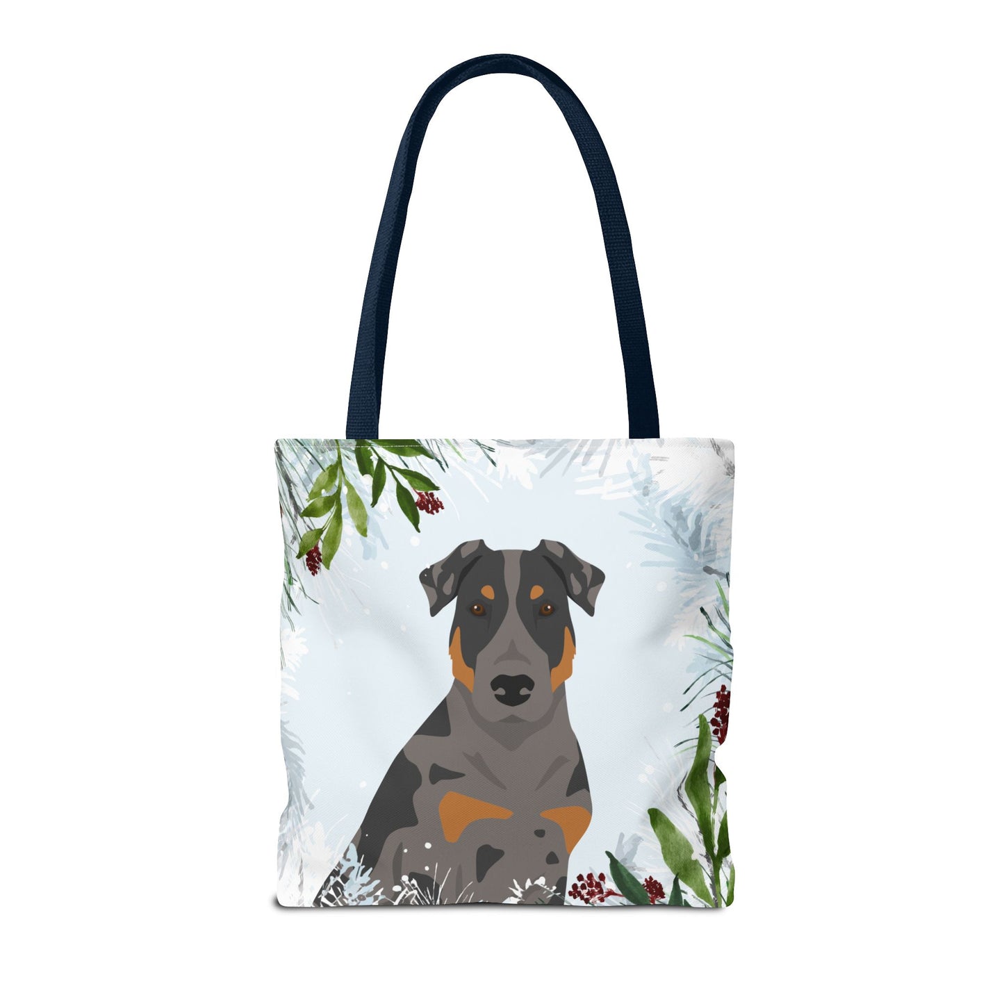 Beauceron Dog Christmas Holiday Tote Bag 16x16