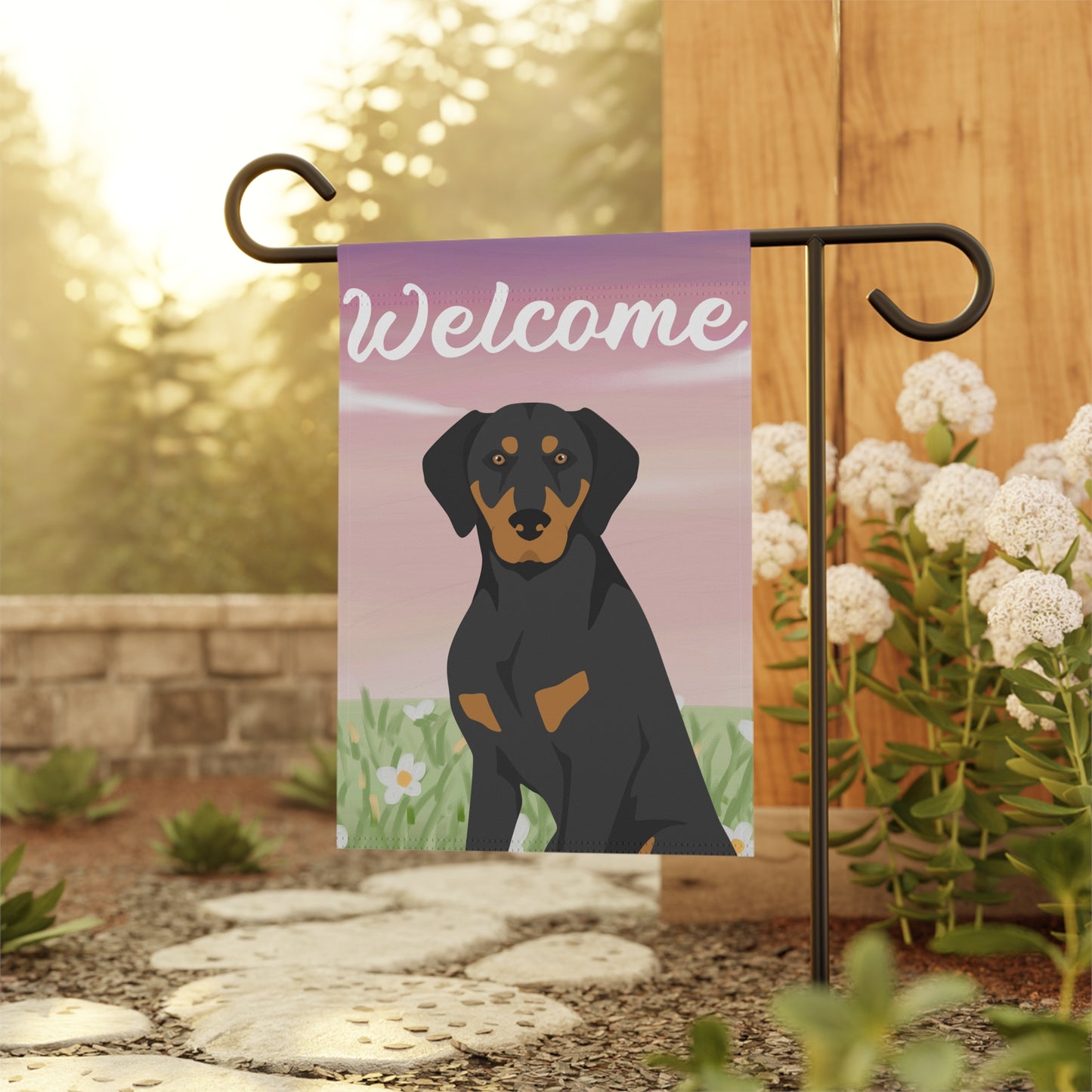 Transylvanian Hound Dog Welcome Garden Flag