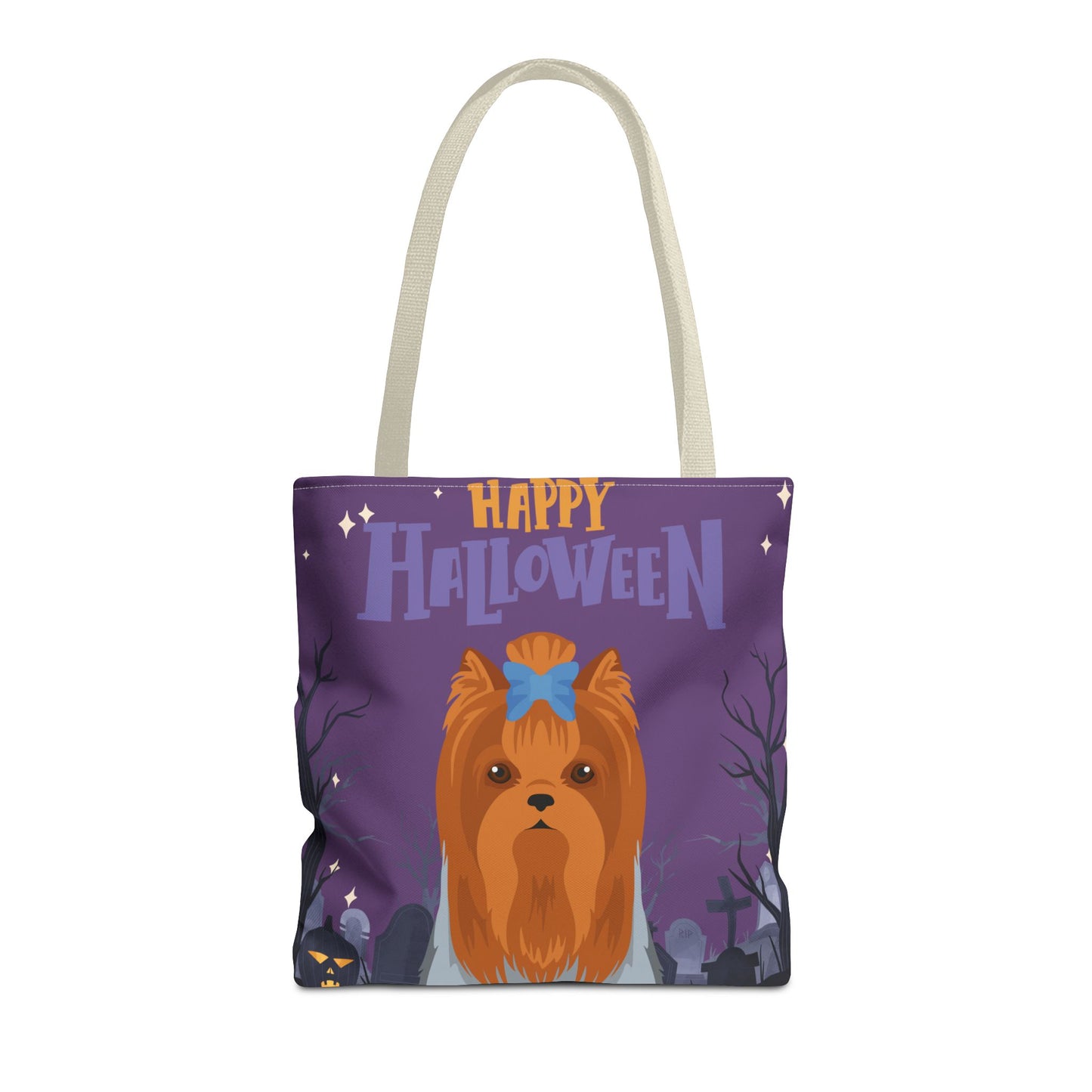 Yorkshire Terrier Dog Happy Halloween Tote Bag 16x16