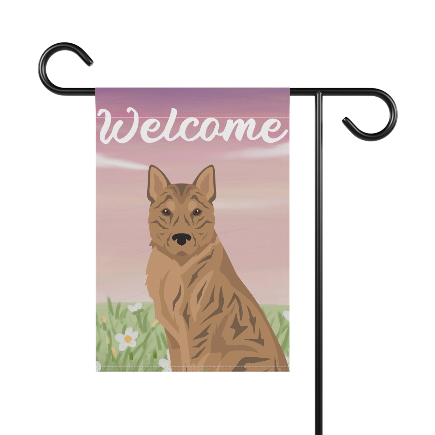 Korean Jindo Dog Welcome Garden Flag