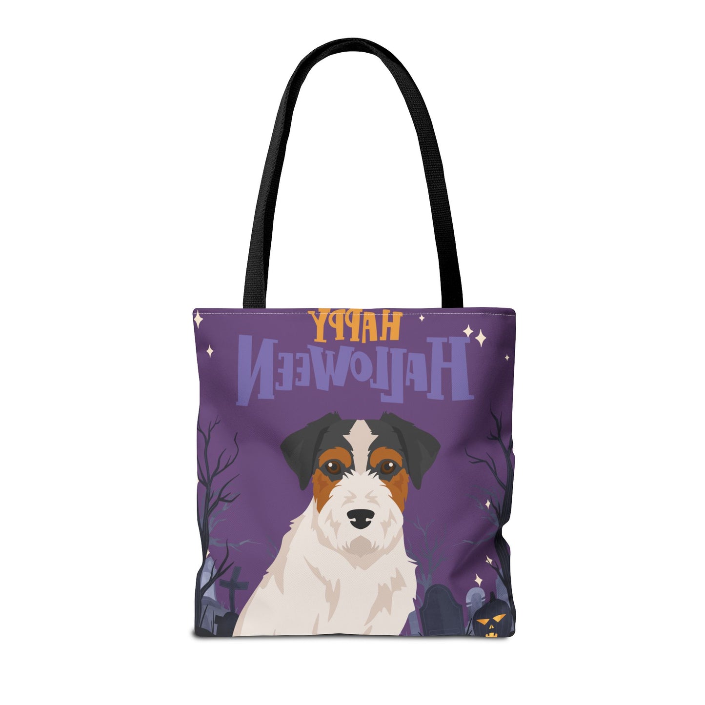 Jack Russell Terrier Dog Happy Halloween Tote Bag 16x16