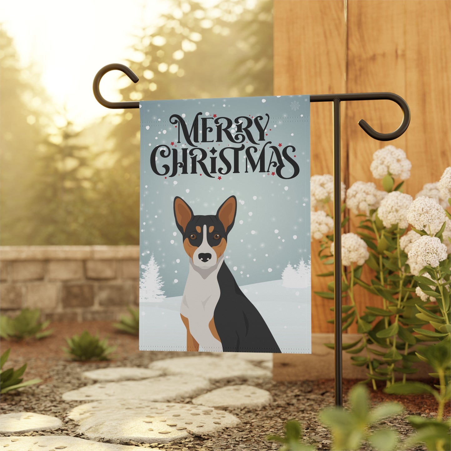 Basenji Dog Garden Flag