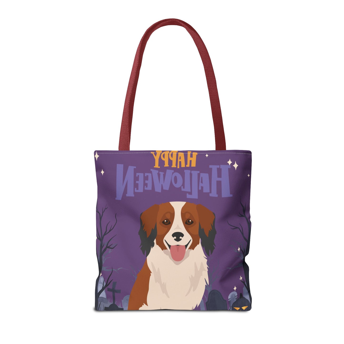 Kooikerhondje Dog Happy Halloween Tote Bag 16x16
