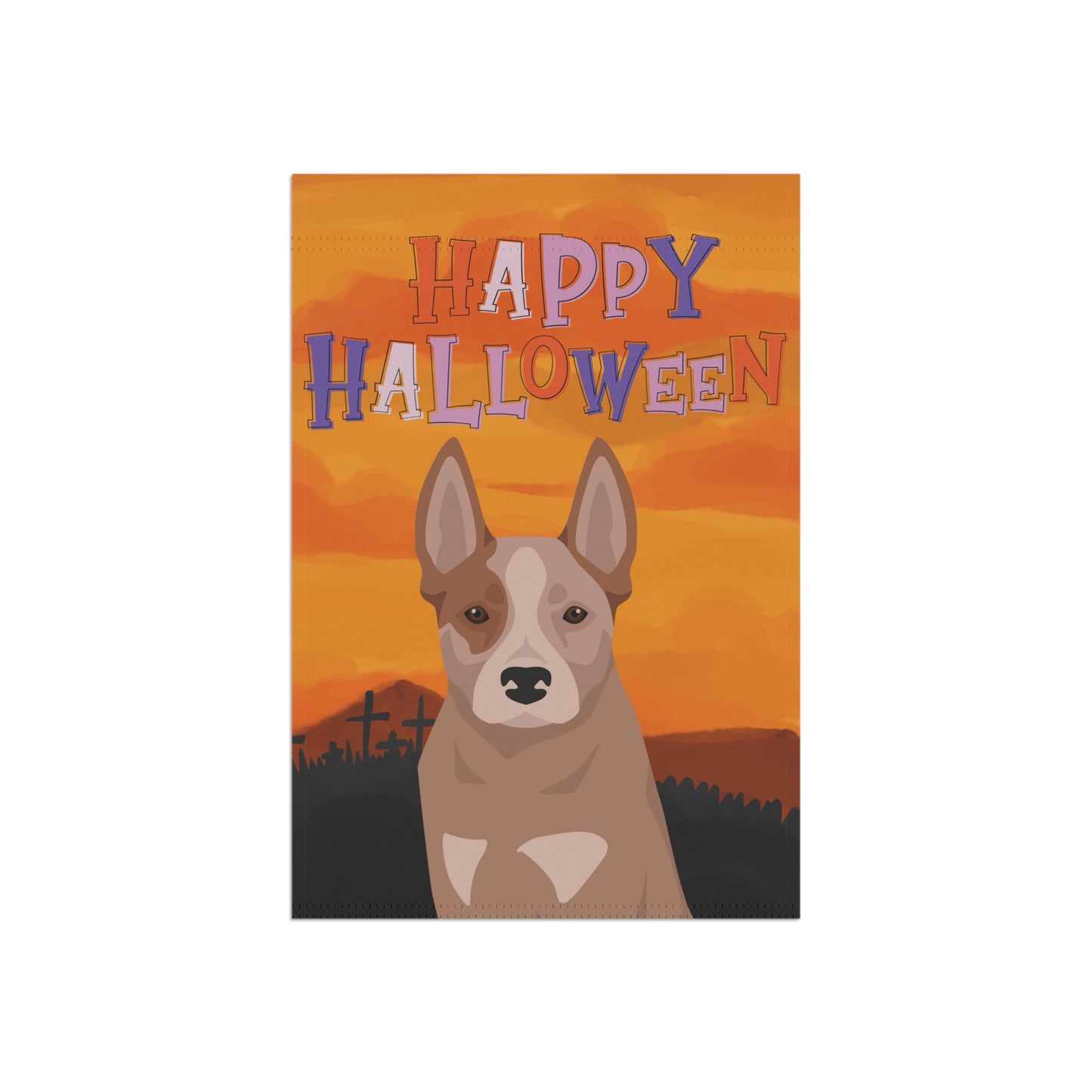 Australian Cattle Dog Dog Halloween Garden Flag