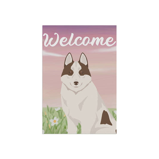 Siberian Husky Dog Welcome Garden Flag