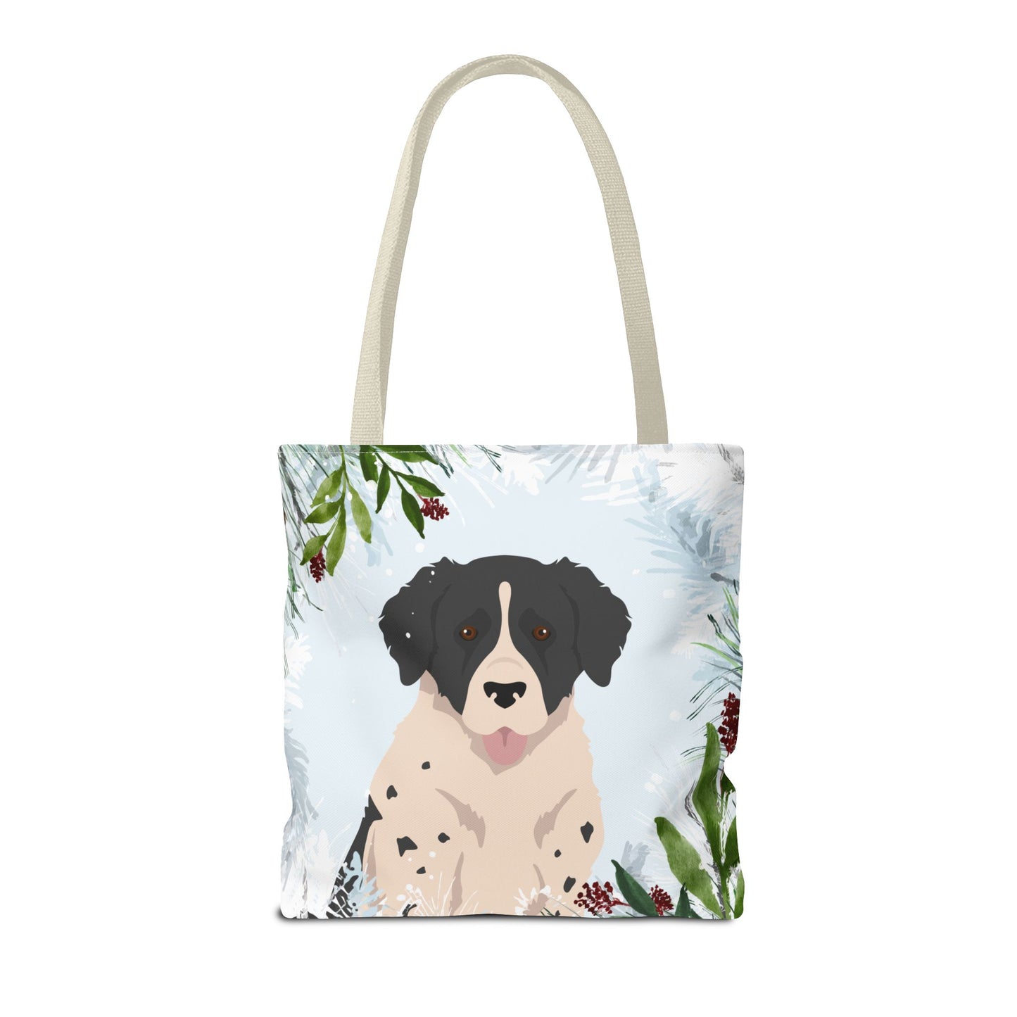 Wetterhoun Dog Christmas Holiday Tote Bag 16x16