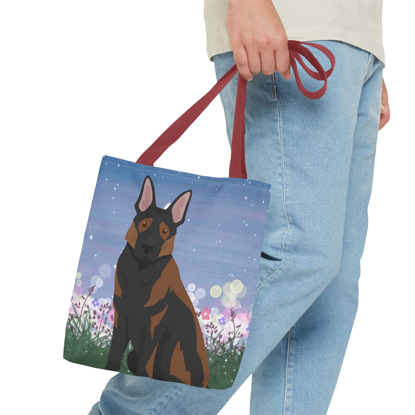 German Shepherd Dog Tote Bag 13x13