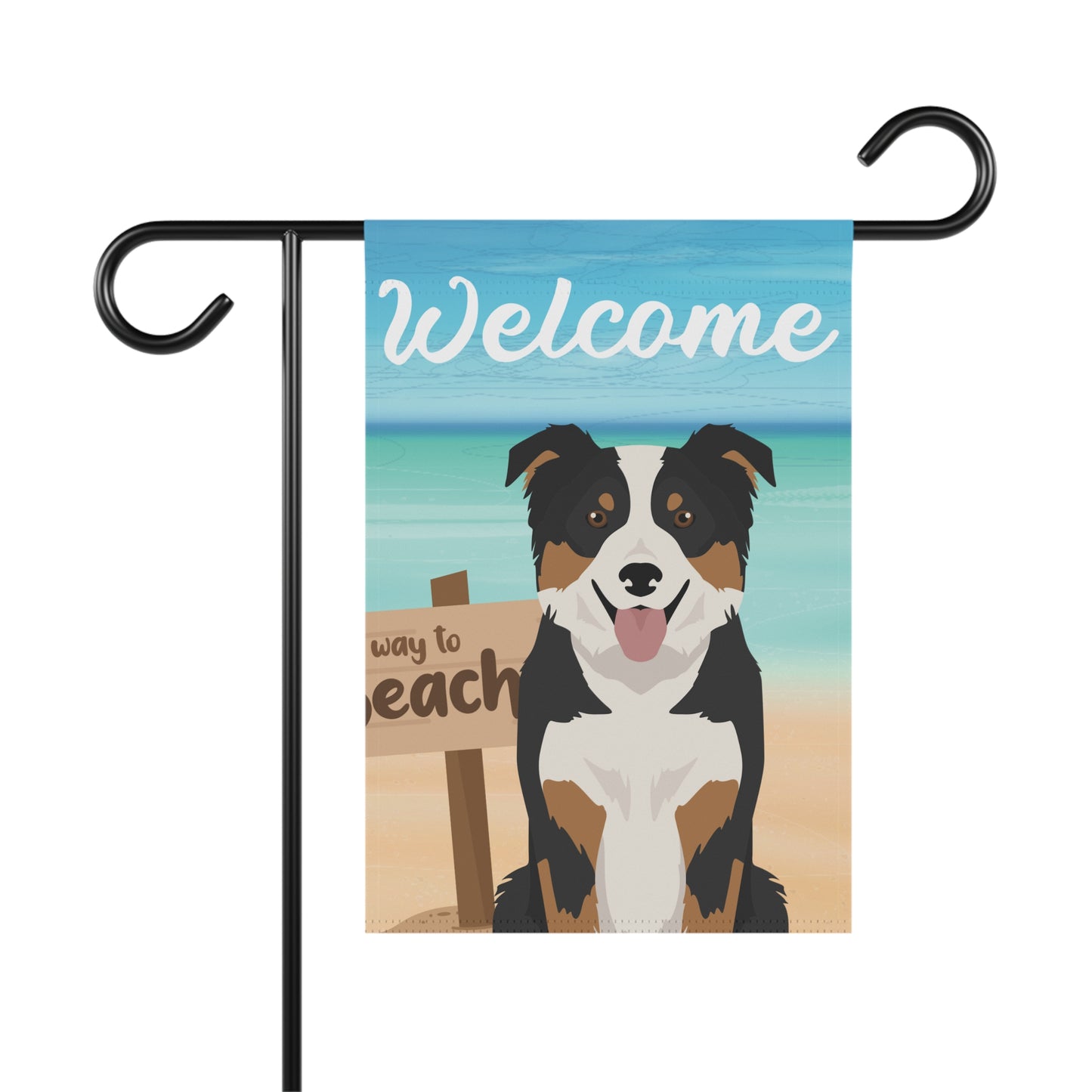 Border Collie Dog Garden Flag