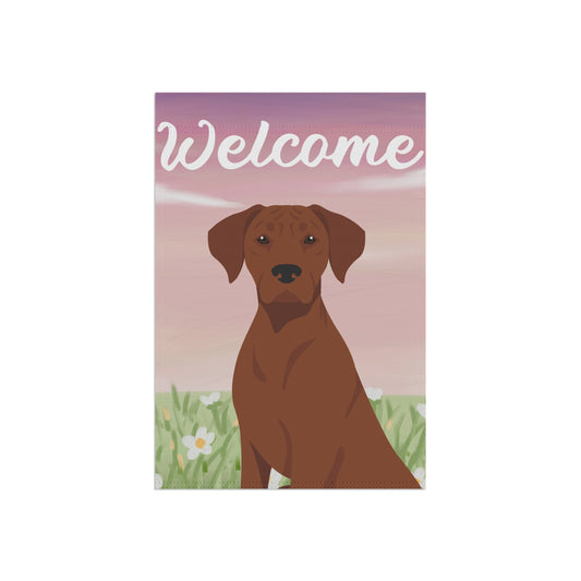 Rhodesian Ridgeback Dog Welcome Garden Flag