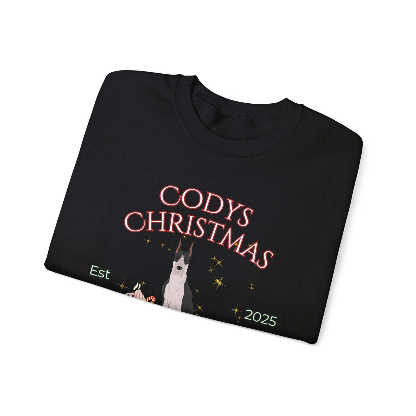 Great Dane Dog Christmas Social Club Unisex Heavy Blend Crewneck Sweatshirt Custom Name