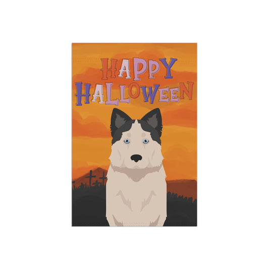 Yakutian Laika Dog Halloween Garden Flag