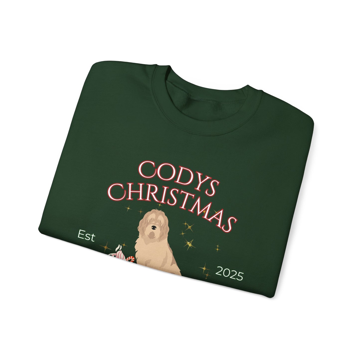 Otterhound Dog Christmas Social Club Unisex Heavy Blend Crewneck Sweatshirt Custom Name