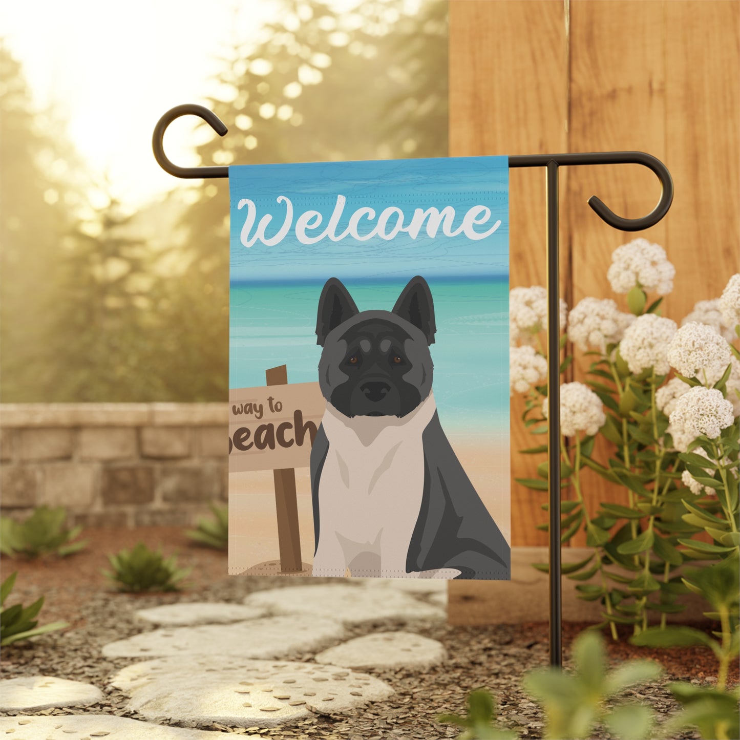American Akita Dog Garden Flag