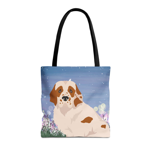 Clumber Spaniel Dog Tote Bag 16x16