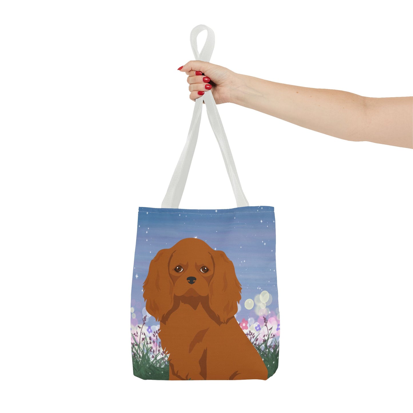 Cavalier King Charles Spaniel Dog Tote Bag 13x13