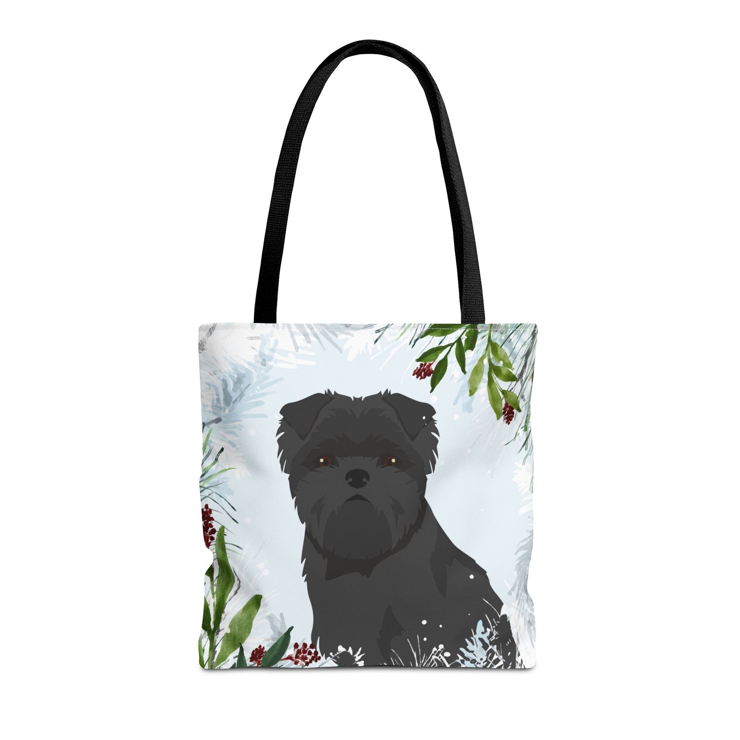 Affenpinscher Dog Christmas Holiday Tote Bag 16x16