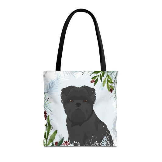 Affenpinscher Dog Christmas Holiday Tote Bag 16x16