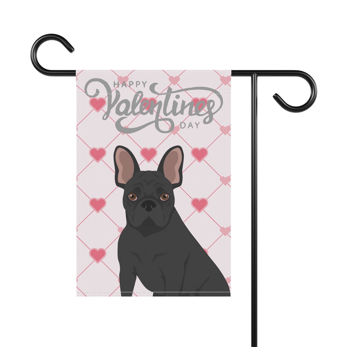 French Bulldog Dog Valentines Day Garden Flag