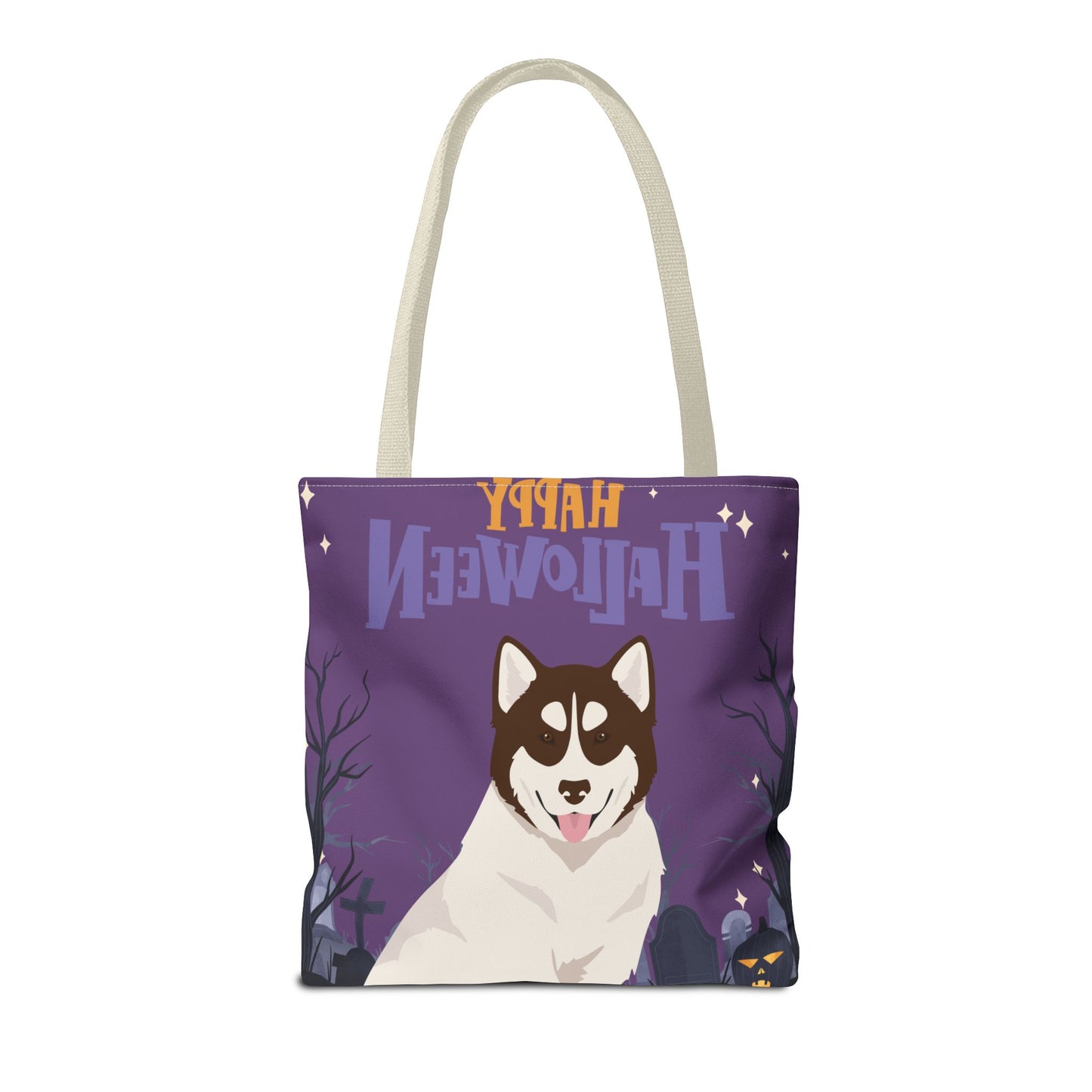 Canadian Inuit Dog Dog Happy Halloween Tote Bag 16x16