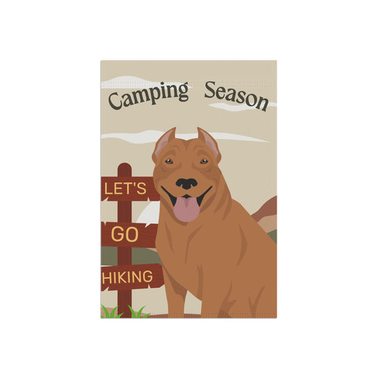 Pit Bull Dog Camping Garden Flag