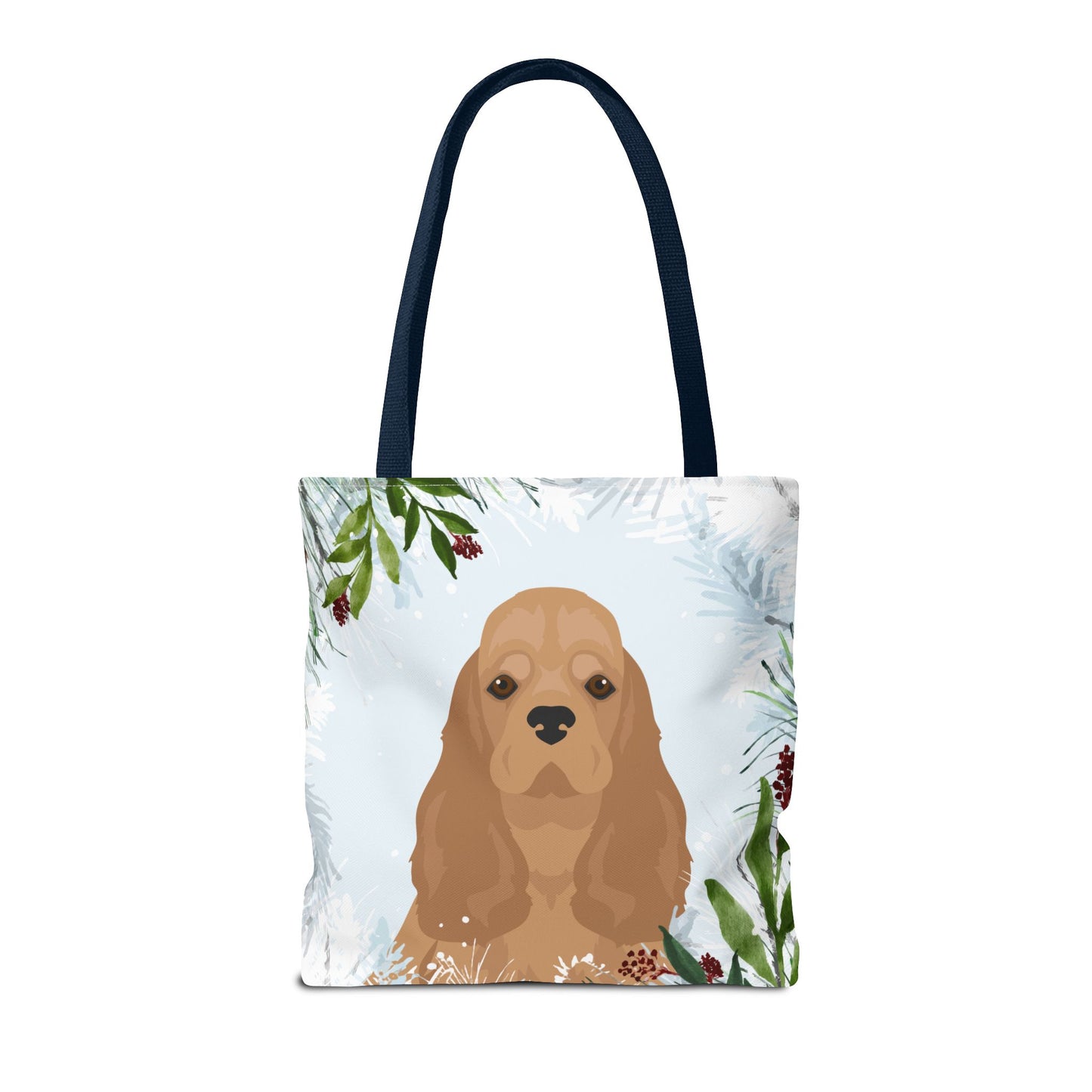 Cocker Spaniel Dog Christmas Holiday Tote Bag 16x16