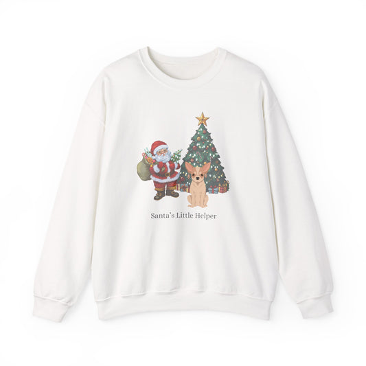 Chihuahua Dog Santa's Little Helper Unisex Heavy Blend Crewneck Sweatshirt