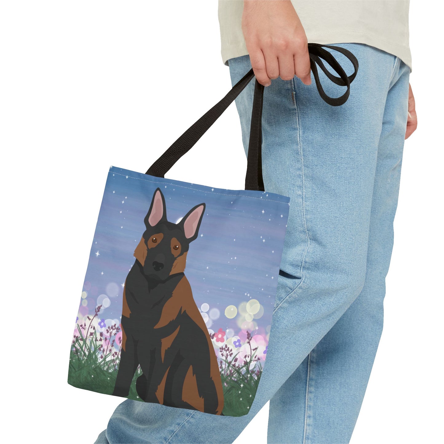 German Shepherd Dog Tote Bag 13x13