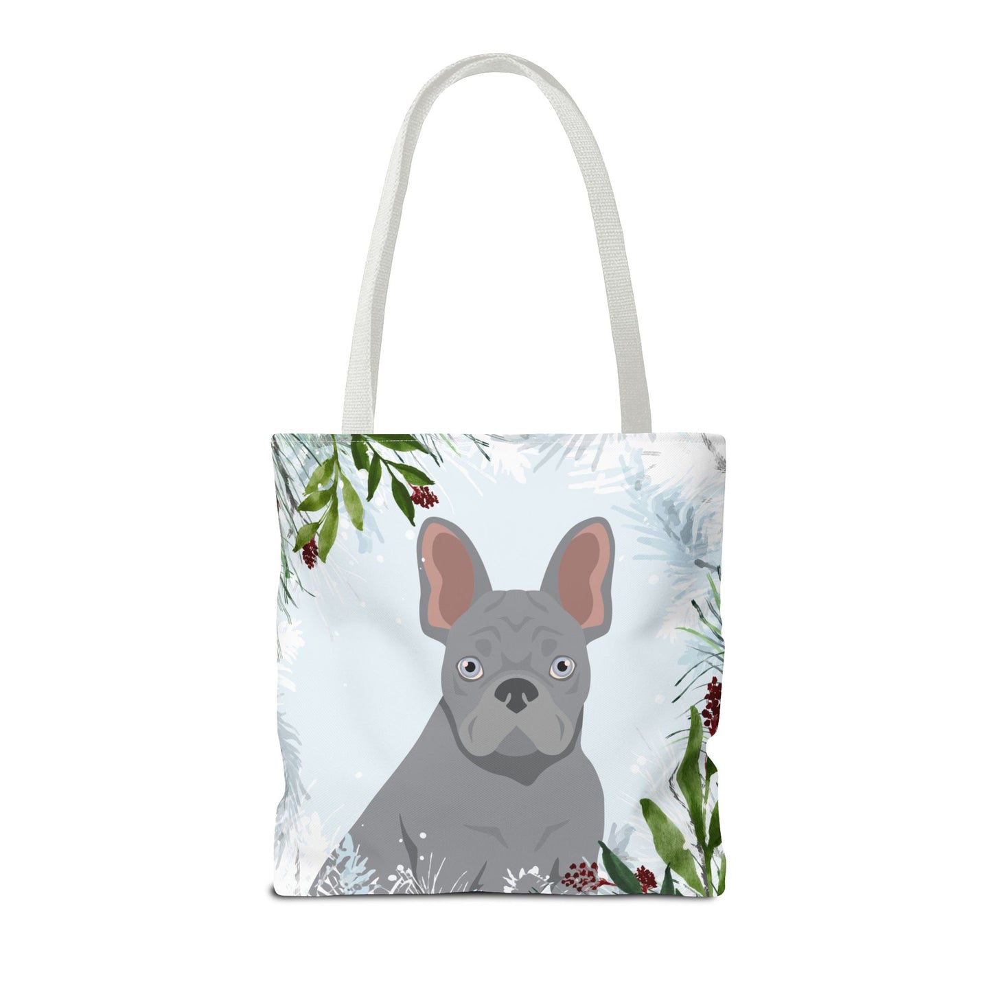 French Bulldog Dog Christmas Holiday Tote Bag 16x16