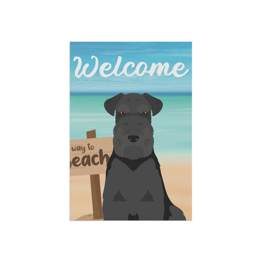 Schnauzer Dog Garden Flag