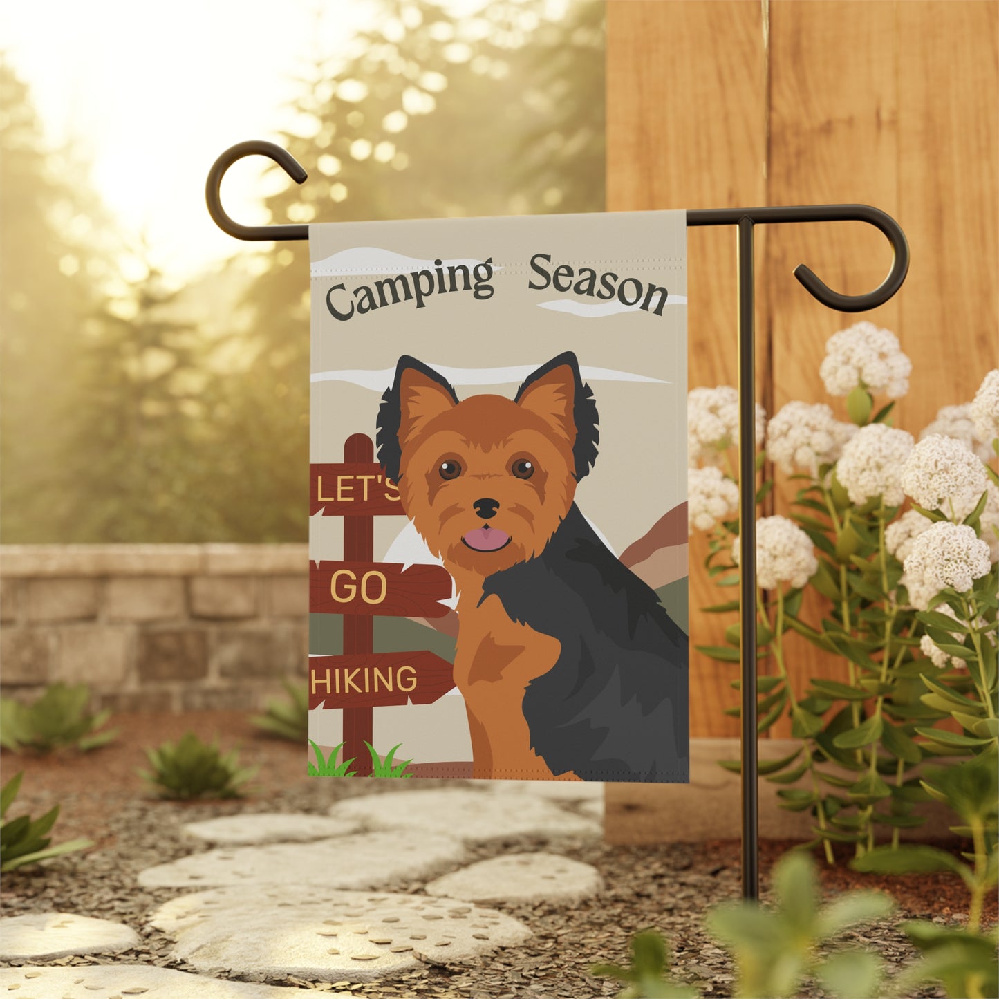 Yorkshire Terrier Dog Camping Garden Flag