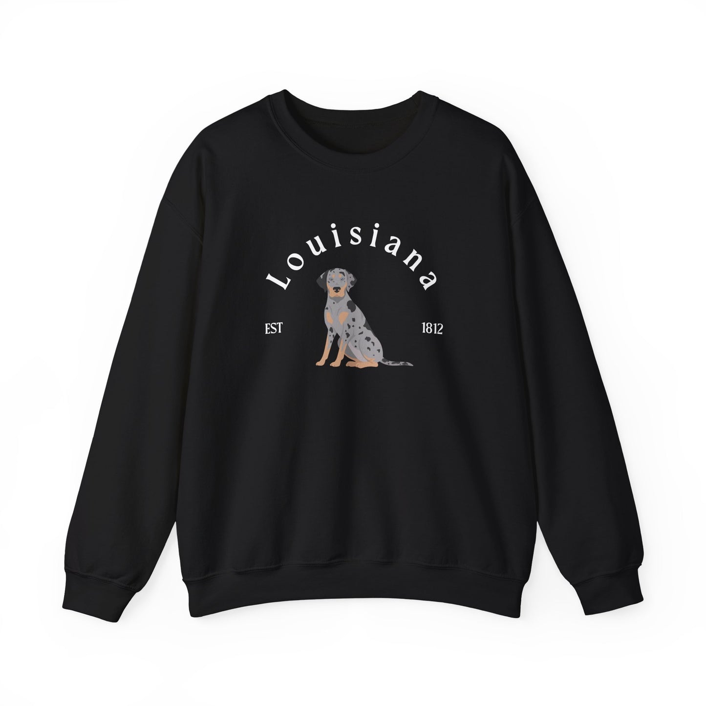 Catahoula Leopard Dog State Dogs Unisex Heavy Blend Crewneck Sweatshirt