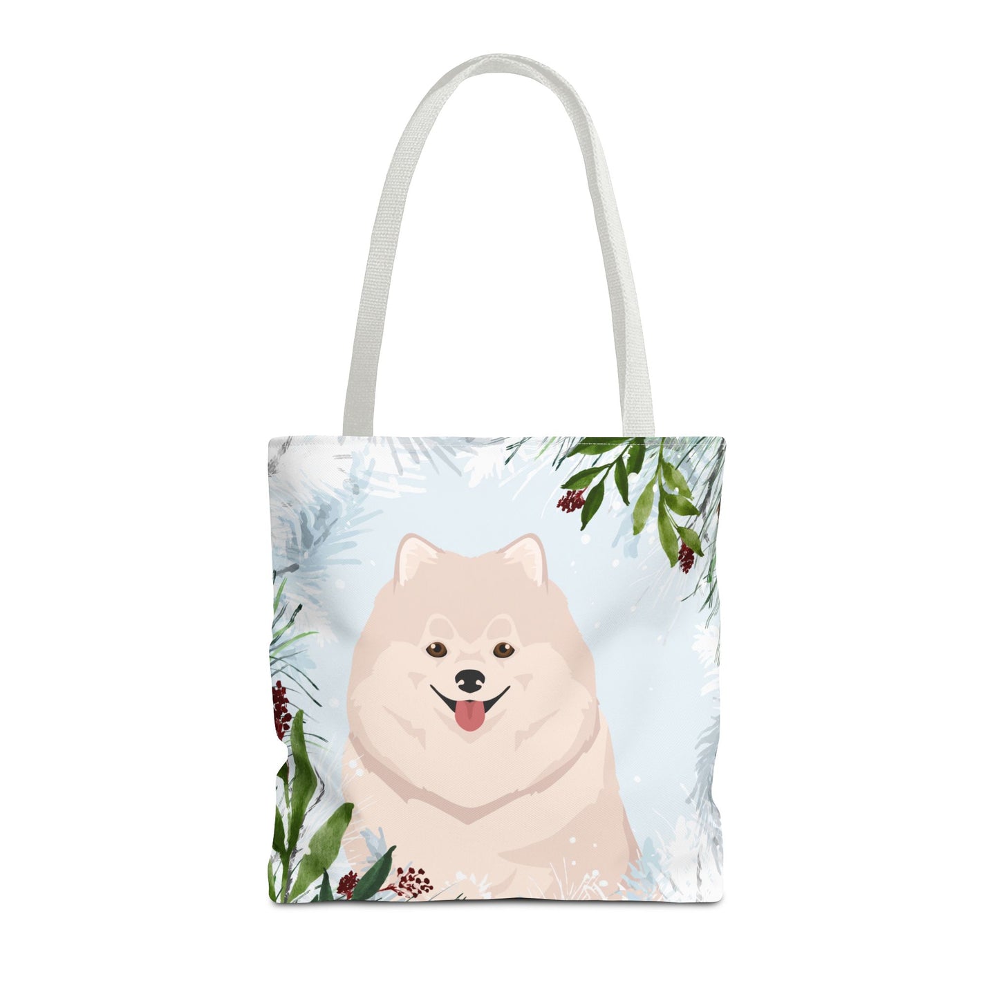 Pomeranian Dog Christmas Holiday Tote Bag 16x16